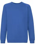 Fruit of the Loom Raglan Sweatshirt aus Baumwolle-Polyester für Kinder, Royal Blue 104, F304K – Bild 2