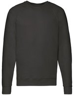 Fruit of the Loom Leichtes Raglan-Sweatshirt Indian Summer 2023, White S, F310 – Black
