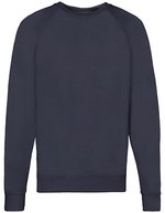 Fruit of the Loom Leichtes Raglan-Sweatshirt Indian Summer 2023, White S, F310 – Deep Navy