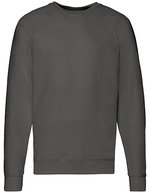 Fruit of the Loom Leichtes Raglan-Sweatshirt Indian Summer 2023, White S, F310 – Light Graphite (Solid)