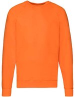 Fruit of the Loom Leichtes Raglan-Sweatshirt Indian Summer 2023, White S, F310 – Orange