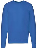 Fruit of the Loom Leichtes Raglan-Sweatshirt Indian Summer 2023, White S, F310 – Royal Blue