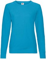 Fruit of the Loom Lightweight Raglan Sweatshirt 240 g/m² für Damen, White XS, F315 – Bild 2