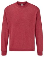 Fruit of the Loom Classic Set-in Sweatshirt Baumwoll-Polyester-Mix, Natural XL, F324 – Chine Rouge