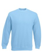 Fruit of the Loom Classic Set-in Sweatshirt Baumwoll-Polyester-Mix, Natural XL, F324 – Bleu ciel