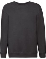 Fruit of the Loom Premium Sweatshirt mit Rundhals für Kinder – Black