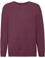 Fruit of the Loom Premium Sweatshirt mit Rundhals für Kinder – Burgundy