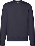 Fruit of the Loom Premium Sweatshirt mit Ripp-Bündchen, Black S, F324N – Profondo Blu navy