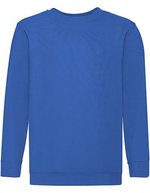 Fruit of the Loom Classic Set-In Sweatshirt 280 g/m² für Kinder, White 104, F324NK – Blu reale