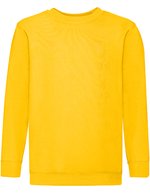 Fruit of the Loom Classic Set-In Sweatshirt 280 g/m² für Kinder, White 104, F324NK – Girasole