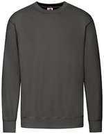 Fruit of the Loom Lightweight Set-In Sweat White S (F330), F330 – Clair Graphite (Uni)