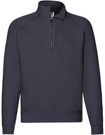 Premium Zip Neck Raglan Sweat – Deep Navy