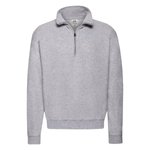 Fruit of the Loom Classic Zip Neck Sweatshirt mit Reißverschluss, Black S, F382N – Bild 3
