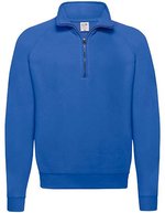 Fruit of the Loom Classic Zip Neck Sweatshirt mit Reißverschluss, Black S, F382N – Blu reale
