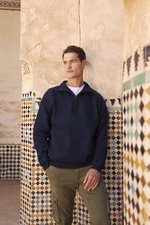 Iconic Premium Zip Neck Sweat – Bild 1