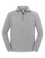 Iconic Premium Zip Neck Sweat – Athletic Heather
