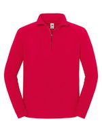Iconic Premium Zip Neck Sweat – Rosso