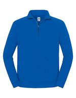 Iconic Premium Zip Neck Sweat – Blu reale