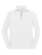 Iconic Premium Zip Neck Sweat – Bianco