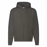 Fruit of the Loom Premium Hooded Sweat Jacket with Pockets, Black M, F401 – image 3