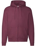 Fruit of the Loom Premium Kapuzen Sweatjacke mit Taschen, Black S, F401 – Bordeaux