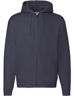 Fruit of the Loom Premium Kapuzen Sweatjacke mit Taschen, Black S, F401 – Profond Marine