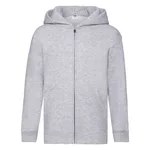 Fruit of the Loom Sweatjacke mit doppelter Kapuze für Kinder, Black 116, F401K – Bild 3