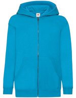 Fruit of the Loom Kapuzenjacke für Kinder, Baumwoll-Polyester-Mix – Azure Blue