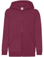 Fruit of the Loom Kapuzenjacke für Kinder, Baumwoll-Polyester-Mix – Burgundy