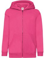 Fruit of the Loom Kapuzenjacke für Kinder, Baumwoll-Polyester-Mix, Azure Blue 116, F401NK – Fucsia