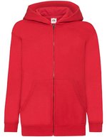 Fruit of the Loom Kapuzenjacke für Kinder, Baumwoll-Polyester-Mix, Azure Blue 116, F401NK – Rosso