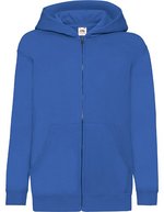 Fruit of the Loom Kapuzenjacke für Kinder, Baumwoll-Polyester-Mix, Azure Blue 116, F401NK – Blu reale