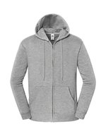 Iconic Premium Hooded Sweat Jacket – Athletic Heather
