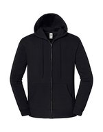 Iconic Premium Hooded Sweat Jacket – Black
