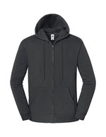 Iconic Premium Hooded Sweat Jacket – Light Graphite (Solid)