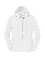 Iconic Premium Hooded Sweat Jacket – White
