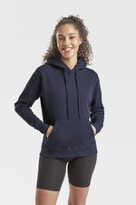 Fruit of the Loom Kapuzensweatshirt Slim Fit Baumwollmix für Damen, Azure Blue XS, F409 – Bild 1