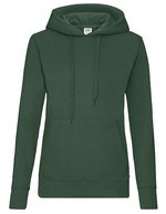 Fruit of the Loom Kapuzensweatshirt Slim Fit Baumwollmix für Damen, Azure Blue XS, F409 – Vert bouteille