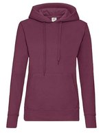 Fruit of the Loom Kapuzensweatshirt Slim Fit Baumwollmix für Damen, Azure Blue XS, F409 – Bordeaux
