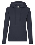 Fruit of the Loom Kapuzensweatshirt Slim Fit Baumwollmix für Damen, Azure Blue XS, F409 – Profond Marine