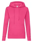 Fruit of the Loom Kapuzensweatshirt Slim Fit Baumwollmix für Damen, Azure Blue XL, F409 – Fuchsia