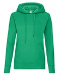 Fruit of the Loom Kapuzensweatshirt Slim Fit Baumwollmix für Damen, Azure Blue XL, F409 – Kelly Green