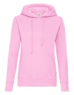 Fruit of the Loom Kapuzensweatshirt Slim Fit Baumwollmix für Damen, Azure Blue XS, F409 – Rose clair