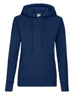 Fruit of the Loom Kapuzensweatshirt Slim Fit Baumwollmix für Damen, Azure Blue XS, F409 – Marine