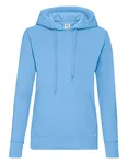 Fruit of the Loom Kapuzensweatshirt Slim Fit Baumwollmix für Damen, Azure Blue XL, F409 – Sky Blue