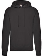 Fruit of the Loom Classic Kapuzenpullover mit Kängurutasche, Azure Blue S, F421 – Black