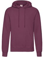 Fruit of the Loom Classic Kapuzenpullover mit Kängurutasche, Azure Blue S, F421 – Burgundy