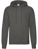 Fruit of the Loom Classic Kapuzenpullover mit Kängurutasche, Azure Blue S, F421 – Light Graphite (Solid)