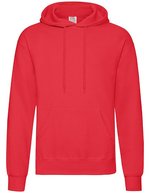 Fruit of the Loom Classic Kapuzenpullover mit Kängurutasche, Azure Blue S, F421 – Red