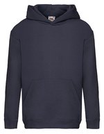 Fruit of the Loom Premium Kapuzenpullover mit Tasche für Kinder – Deep Navy